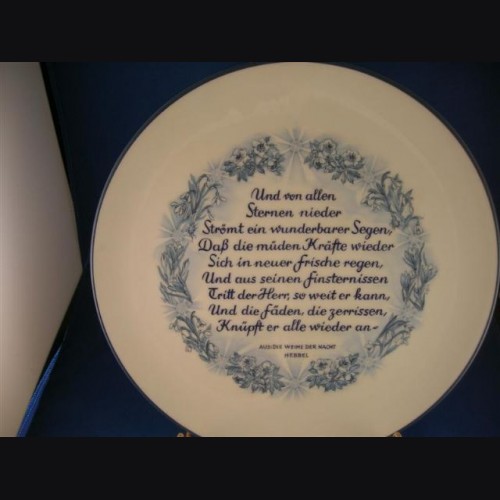 Oswald Pohl Commercial Julfest Plate 1944 # 597