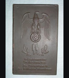 Allach Award Plaque/ Plakette Gepackmarsche Meisterschaft. 1938 # 616