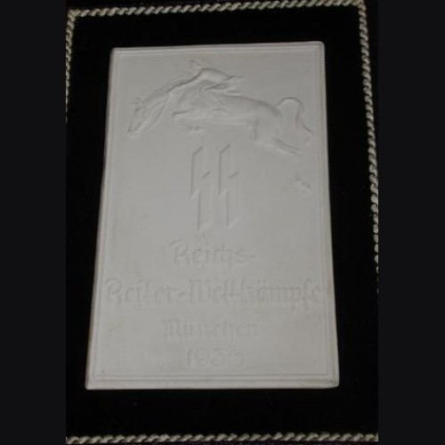 Allach Award Plaque/ Plakette SS Reiter Wettkampfe Munchen 1936 # 669