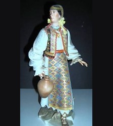 Model #191 Unrecorded Peasant Woman ( Romanian Garb) # 672