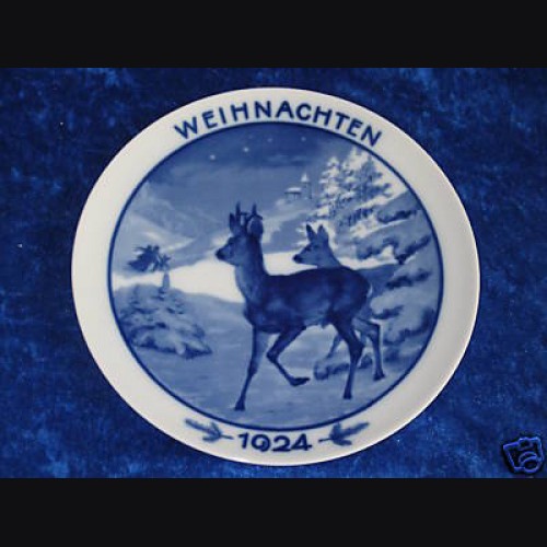 Rosenthal Weihnachten Plate 1924 # 678