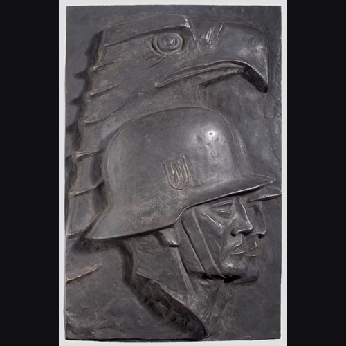 SS Leibstandarte Adolf Hitler Bronze Wall Panel # 779