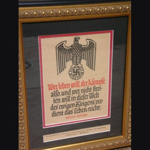 National Socialist Propaganda Poster 1938 # 876